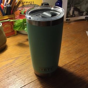 Turquoise YETI thermos